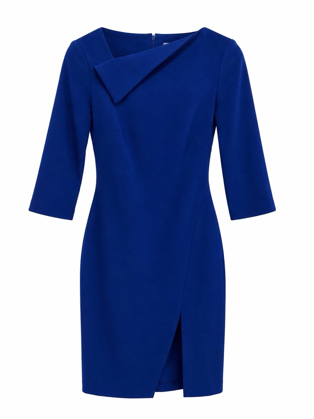 Marc New York Royal Blue Asymmetrical Sheath Dress